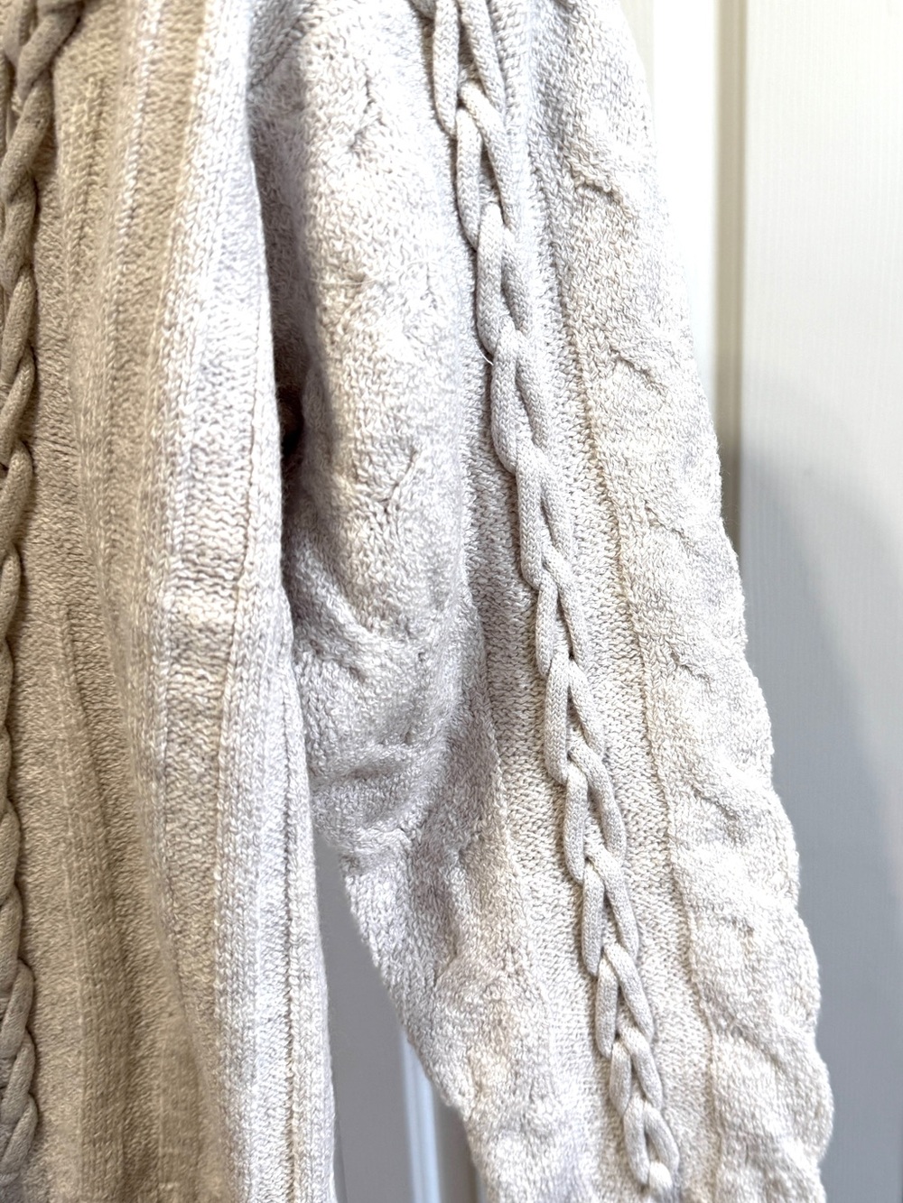 J. Jill Cream Cable-Knit Crew Sweater - Picture 5 of 7